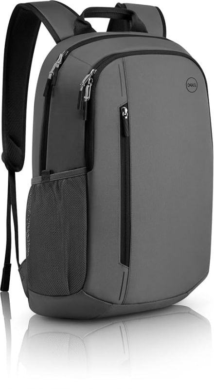 Plain Grey Polyester Laptop Backpack Bag