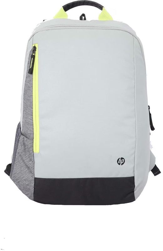 White Polyester HP Laptop Backpack Bag