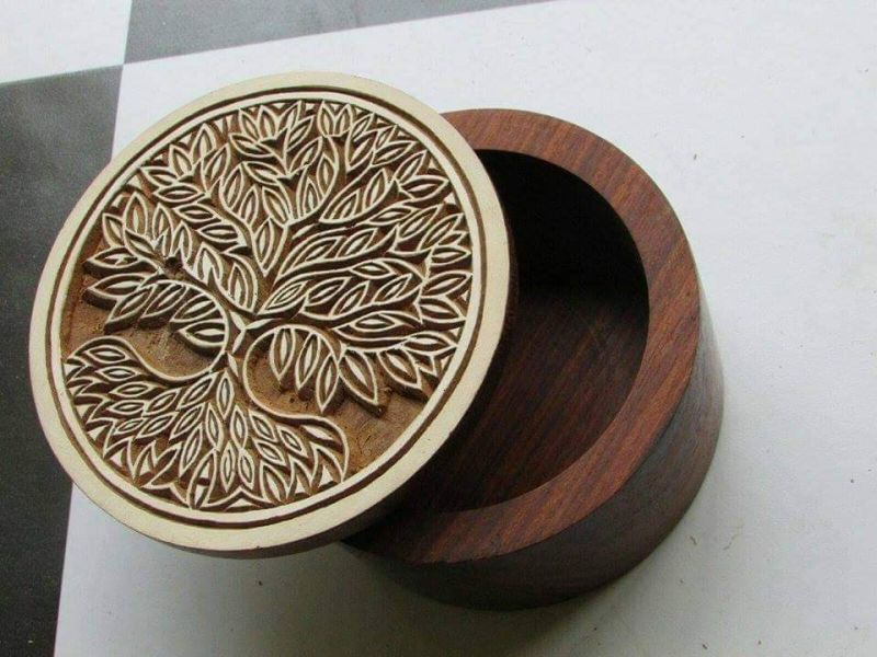 Round Wooden Boxes