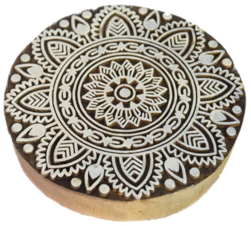 Round Wooden Printing Blocks