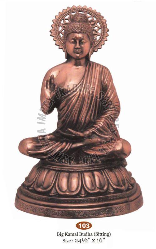 Brass Buddha Sitting Statue