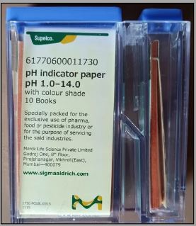 Supelco PH Indicator Testing Paper