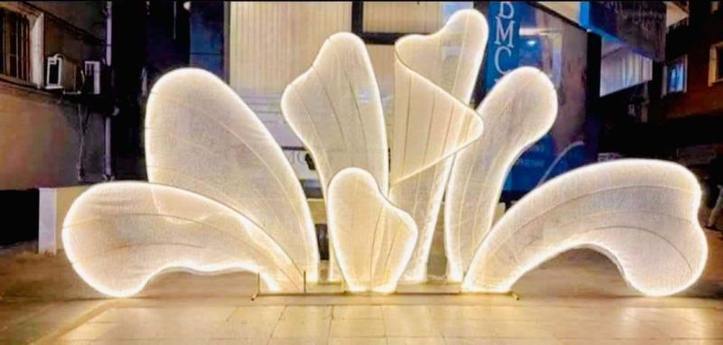 Golden LED Wedding Stage Backdrop Light