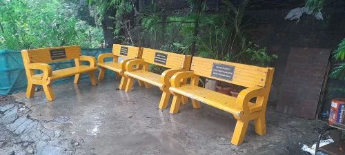 Yellow RCC Garden Bench