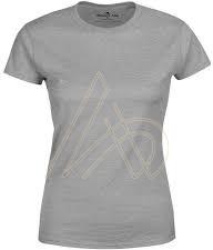 Ladies Cotton Grey Round Neck T-Shirts