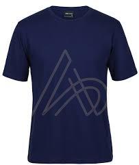 Mens Premium Poly Cotton Navy Blue Round Neck T-Shirts