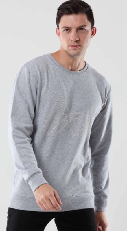 Mens Pure Cotton Grey Sweatshirt