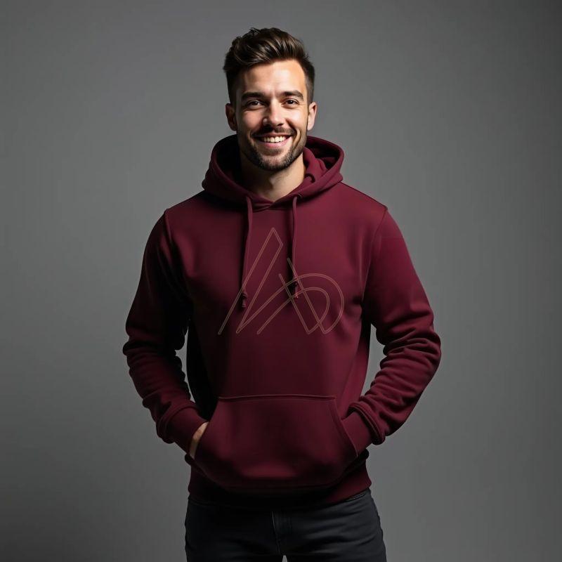 Unisex Maroon Cotton Hoodies