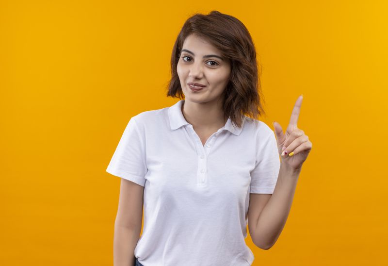 Ladies White Polo T Shirt