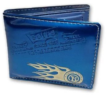 Rexine Bi Fold Mens Blue Wallet