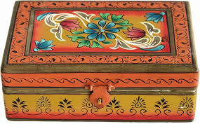 Wooden Handpainted Box