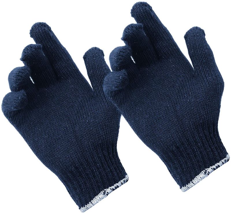 80gm Navy Blue Cotton Gloves