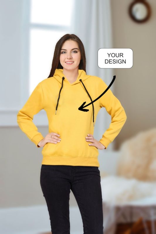 Ladies Yellow Hoodies