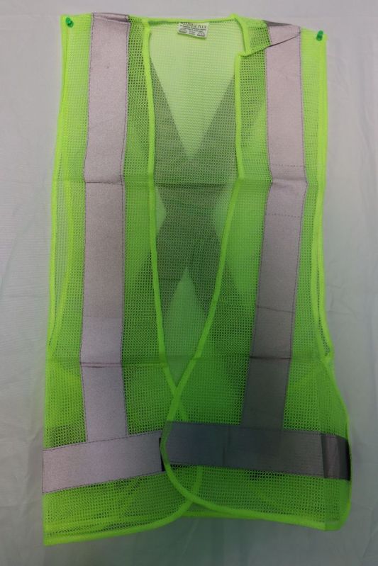 Sleeves Net Green Safety Jacket