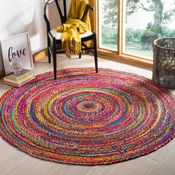 Round Hand Knotted Carpet