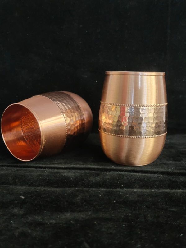 Copper Water Glass with 2 Finish