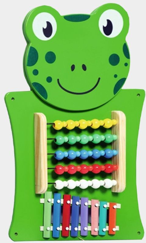 TE-81 Indoor Frog Wooden Wall Toy