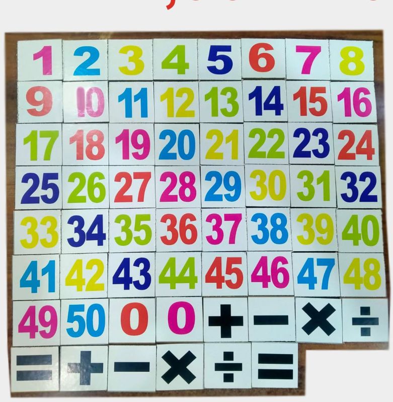 TE-25 1 to 50 Number Building Blocks