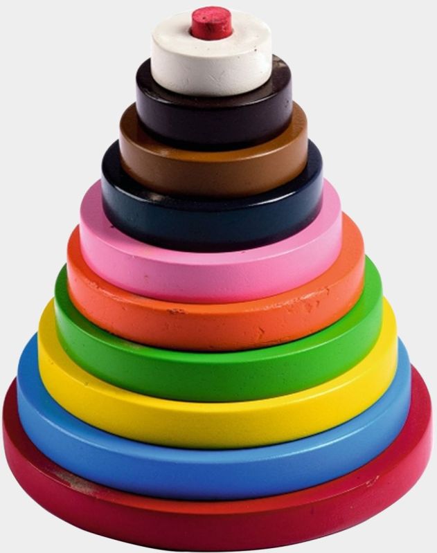 TE-89 Wooden Circle Stacking Toy