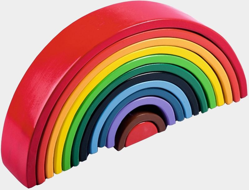 TE-79 Wooden Rainbow Stacking Toy