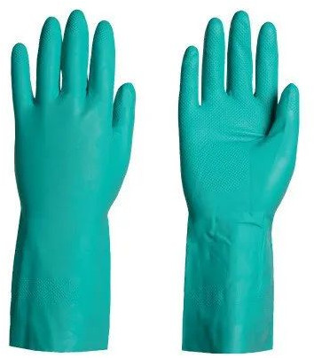 Green Nitrile Chemical Resistant Glove