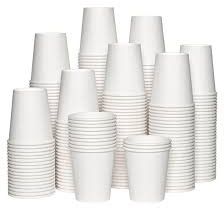 Disposable White Paper Cups