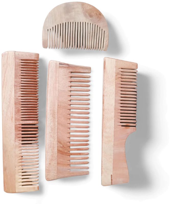 Wooden Comb Set