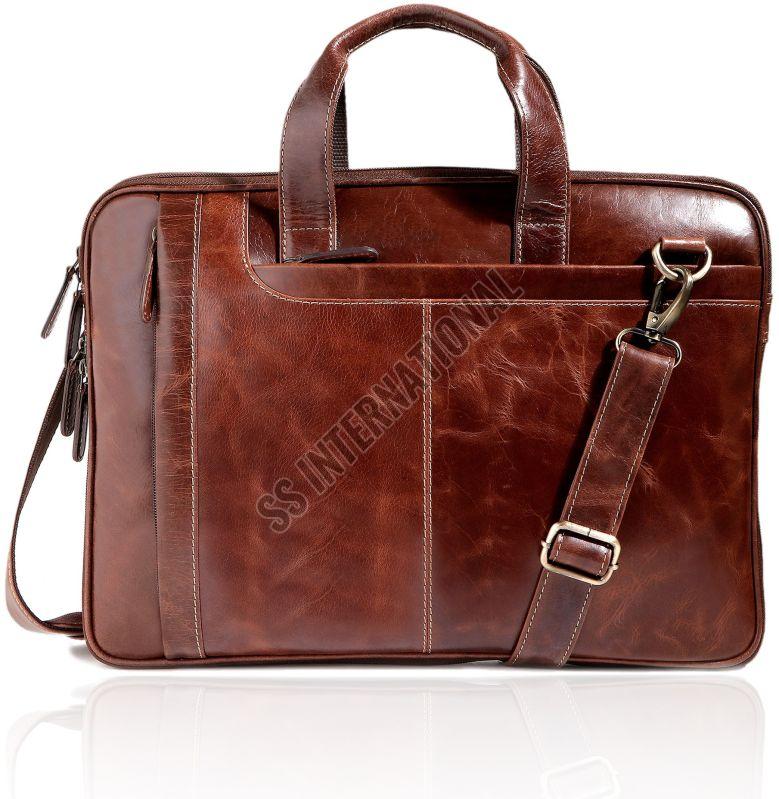 CL-106 BRN Leather Laptop Bags