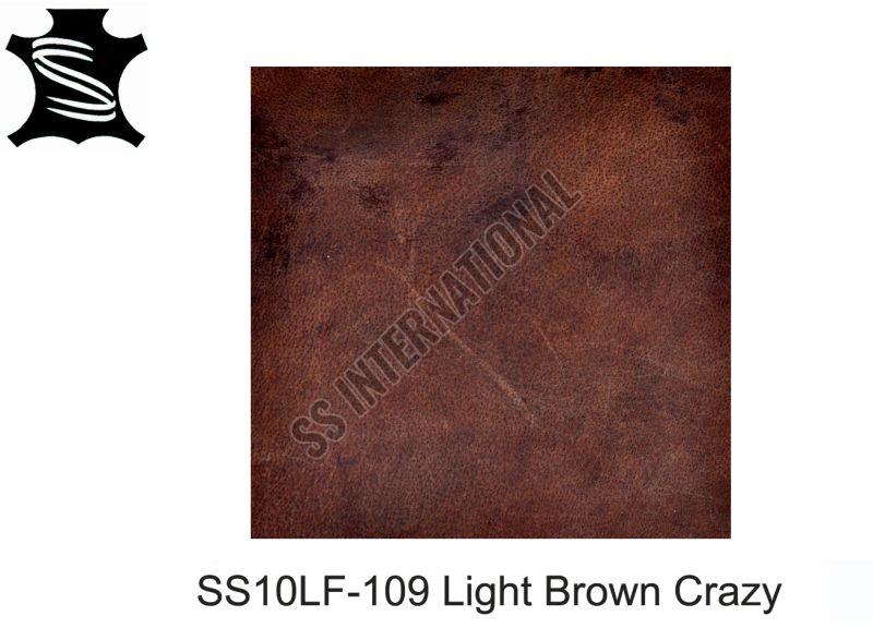 Light Brown Crazy Finished Leather