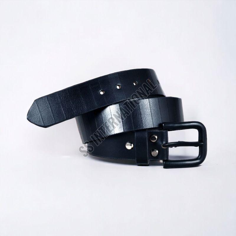 Mens Stylish Black Leather Belt