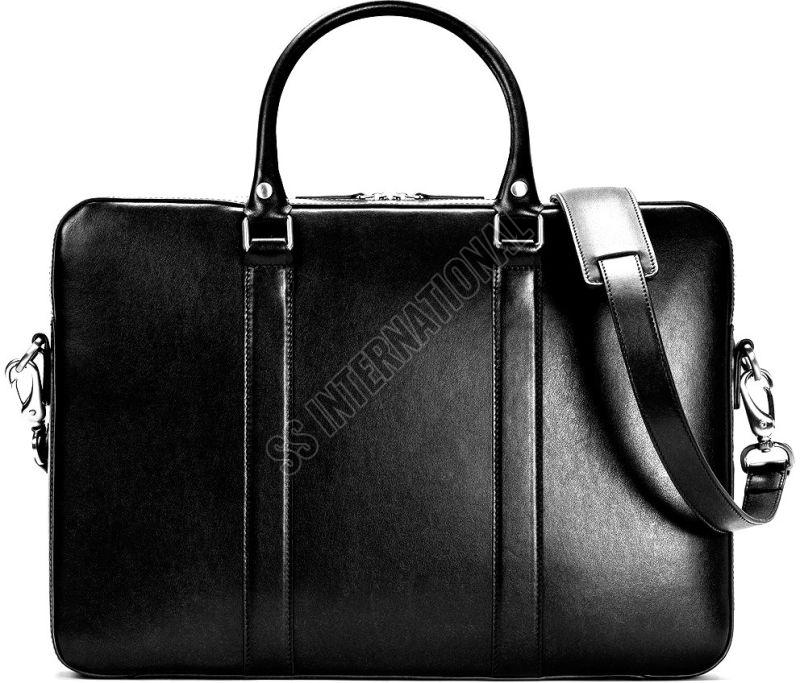 NL-110 BLK Leather Laptop Bags