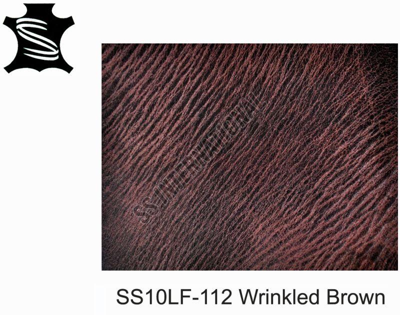 Wrinkled Brown Finished Leather