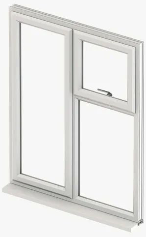 White UPVC Casement Window