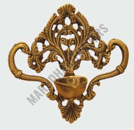 Brass Peacock Wall Diya