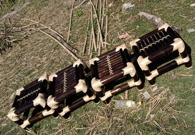 Bamboo Square Stool