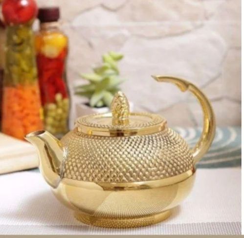 Brass Half Handle Tea Pot