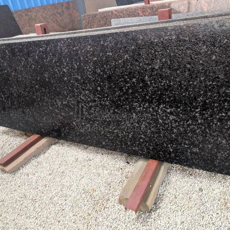 Cat Eye Black Granite Slab