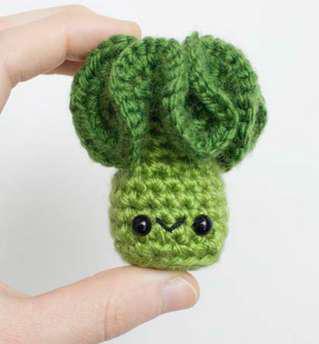 Crochet Stuffed Broccoli Toy