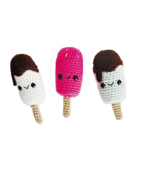 Crochet Stuffed Popsicle Toy