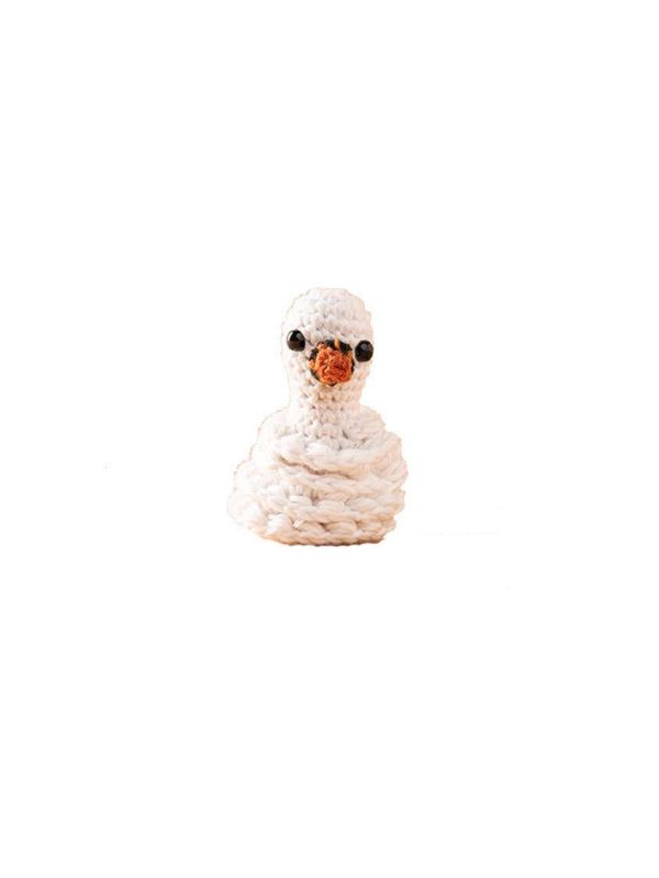 Crochet Stuffed Swan Toy