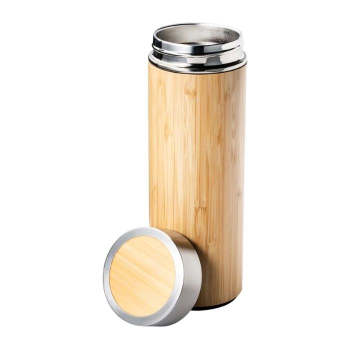 Stainless Steel Bamboo Vacuum Flask