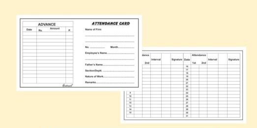 Attendance Card