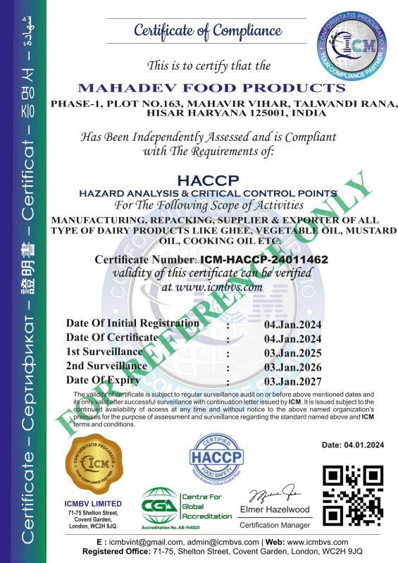 HACCP Certification Service