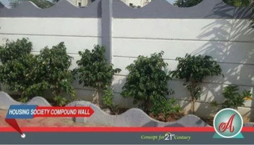 Concrete Housing Society Compound Wall