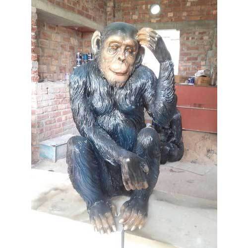 Fiberglass Chimpanzee Statue