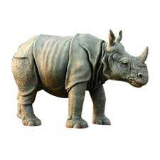 Fiberglass Rhino Statue