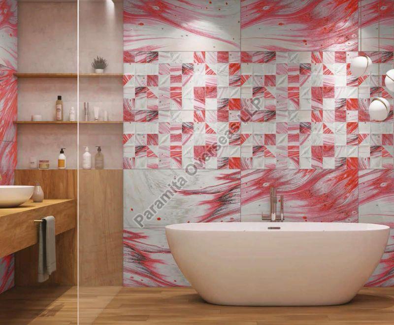 Healing Crystal Pink Ceramic Digital Wall Tiles