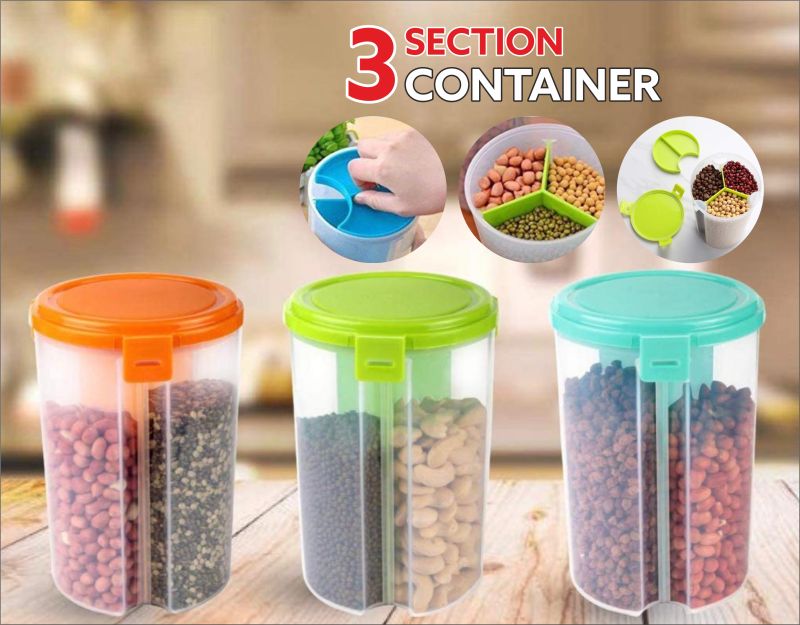 3 Section Kitchen Container