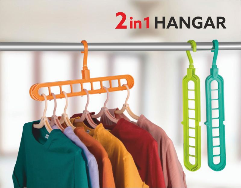 Plastic 2 In 1 Hanger