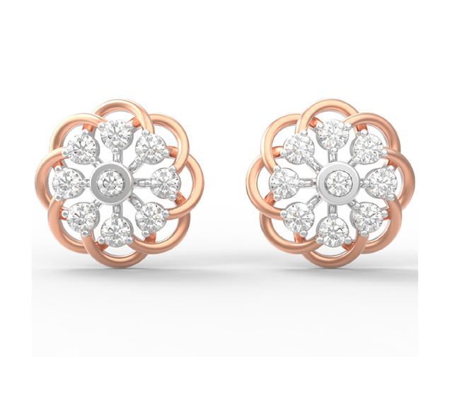 3.642 Grams Diamond Earrings